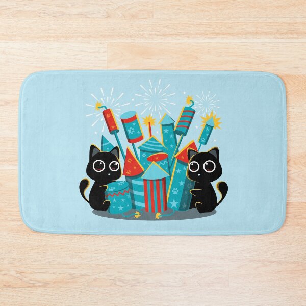 Item preview, Firework Kittens – Cute New Year Cat Explosion designed and sold by erion5k.