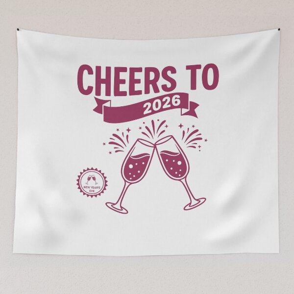 Item preview, Cheers To 2026 New Year's Eve Celebration designed and sold by LuminOrb.