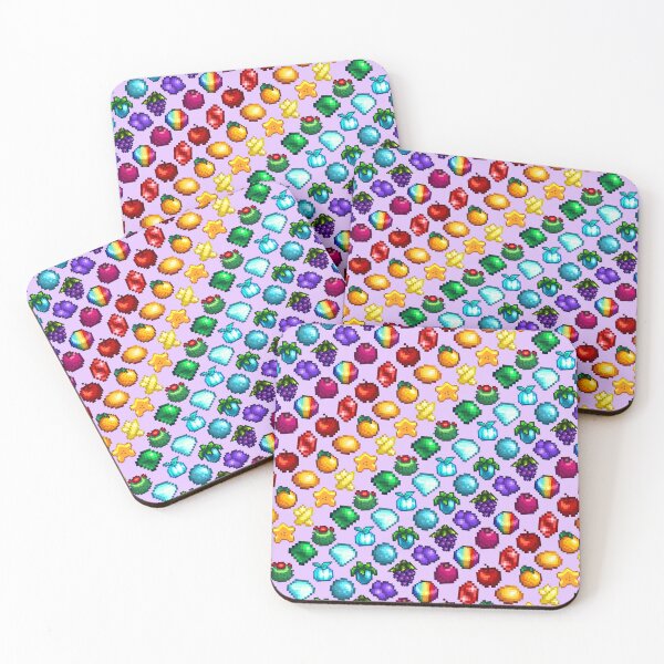 Item preview, A rainbow of fruits and gems - stardew valley designed and sold by Cthulhu loves crafts.