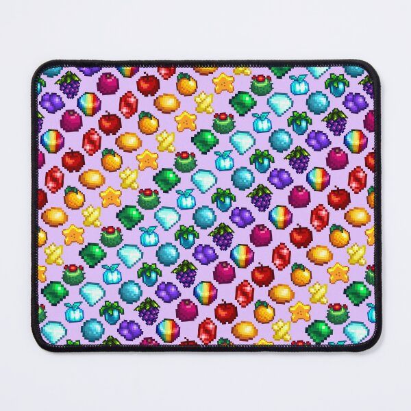 Item preview, A rainbow of fruits and gems - stardew valley designed and sold by Cthulhu loves crafts.
