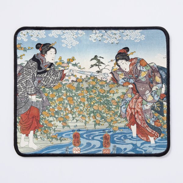 Item preview, Women by Ide Tama River (1847) Utagawa Kuniyoshi designed and sold by leafsquare.