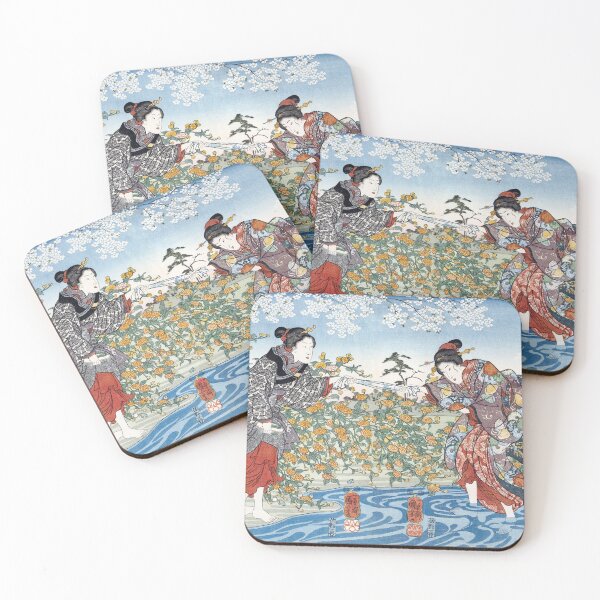 Item preview, Women by Ide Tama River (1847) Utagawa Kuniyoshi designed and sold by leafsquare.
