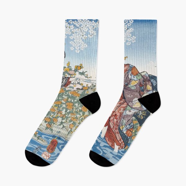 Item preview, Women by Ide Tama River (1847) Utagawa Kuniyoshi designed and sold by leafsquare.