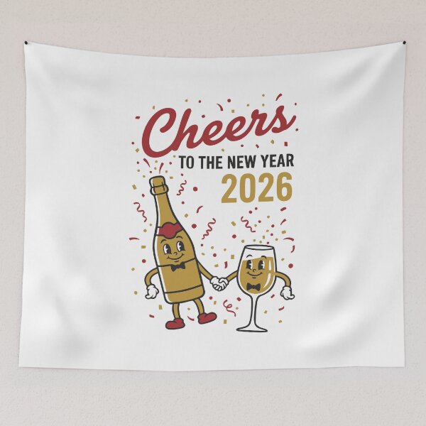 Item preview, Cheers To The New Year 2026 Party Fireworks Theme designed and sold by LuminOrb.