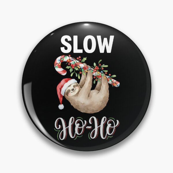 Item preview, Slow Ho Ho Funny Sloth Christmas designed and sold by thebest-2studio.