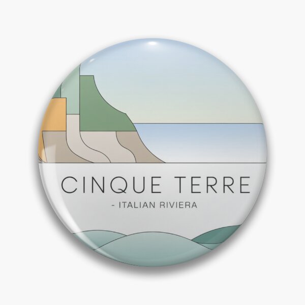 Item preview, Cinque Terre Split Horizon Poster | Minimal Abstract Travel Art designed and sold by Timeless Design.