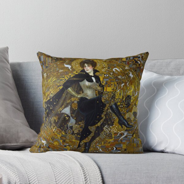 Artikelvorschau, Gustav Klimt Stil Jugendstil Frau tanzender Wirbel entworfen und verkauft von AppliedAtelier.