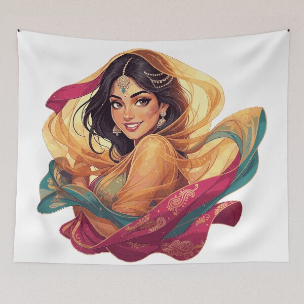 Item preview, Golden Saree Princess designed and sold by MartinxMarie.