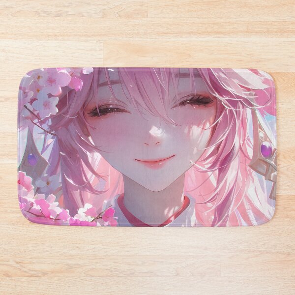 Item preview, Yae Miko Genshin Impact Anime Girl Sakura Blossom Serenity designed and sold by TorbenKuhano.