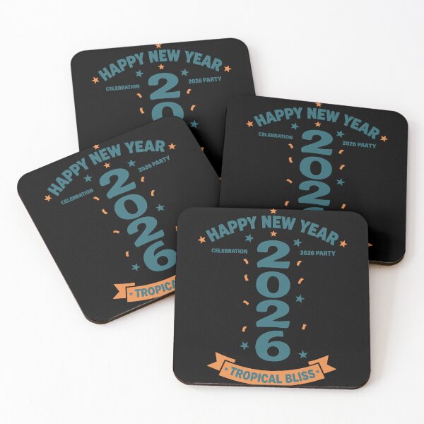 Item preview, Happy New Year 2026 Tropical Bliss Celebration designed and sold by LuminOrb.