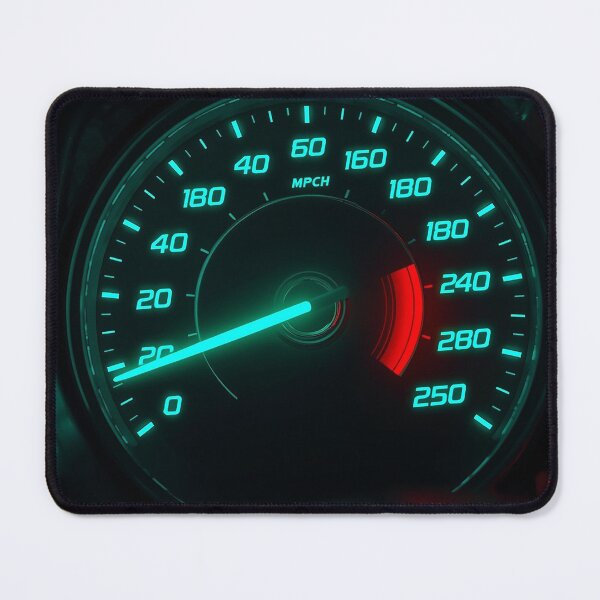 Item preview, Futuristic Neon Speedometer With Glowing High-Speed Indicator designed and sold by PixelVibe782.