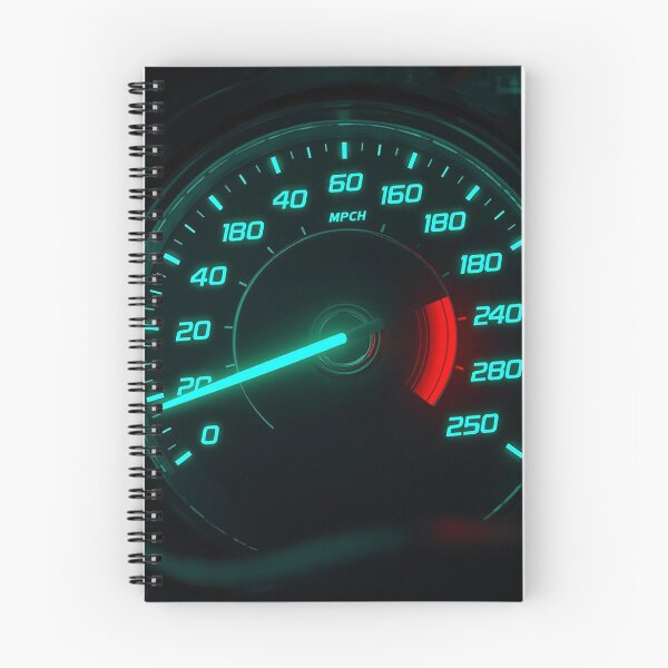 Item preview, Futuristic Neon Speedometer With Glowing High-Speed Indicator designed and sold by PixelVibe782.