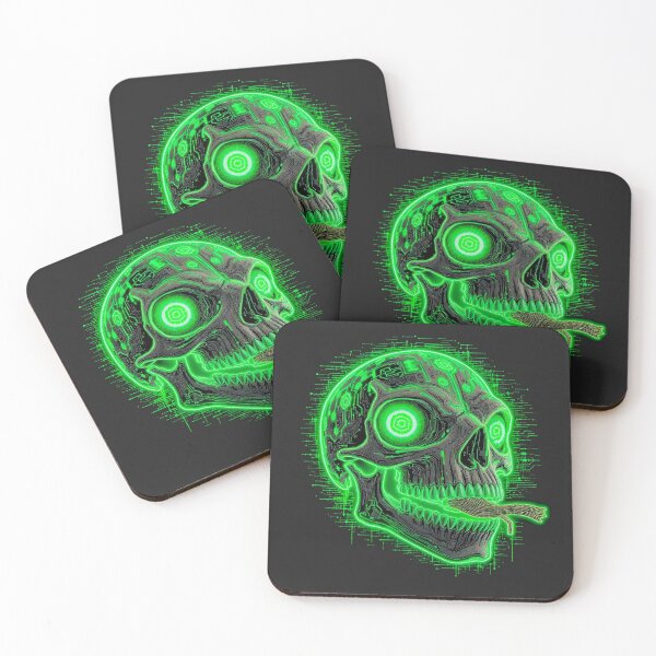 Item preview, Cyberpunk Frog Skull | Neon Hacker Glyph Vector designed and sold by ColorSplash123.