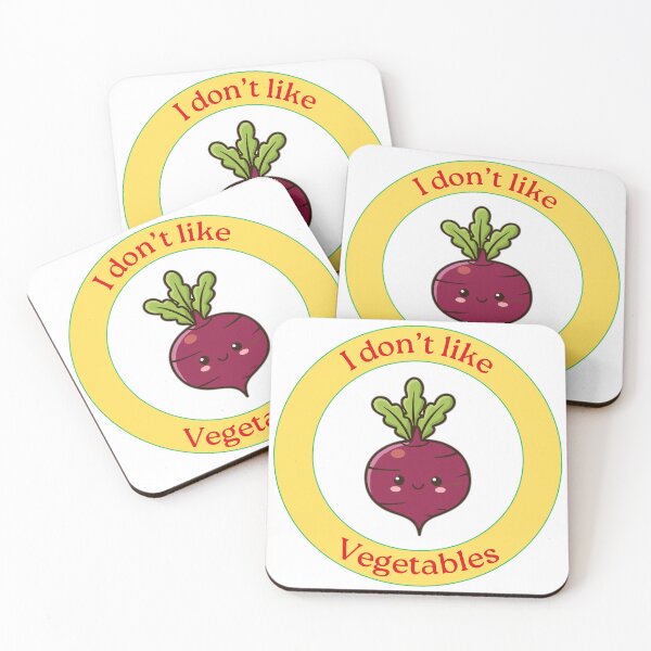 Item preview, I Don’t Like Vegetables - Beet - Funny Cartoon Beet designed and sold by Love3Happy.