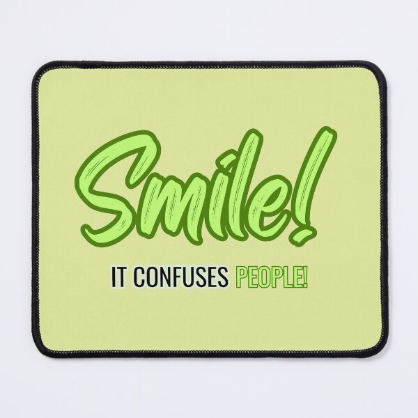 Item preview, Smile It Confuses People T-Shirt | Funny Positive Quote Tee | Motivational Humor Shirt designed and sold by MUKUND FASHION DESIGN.
