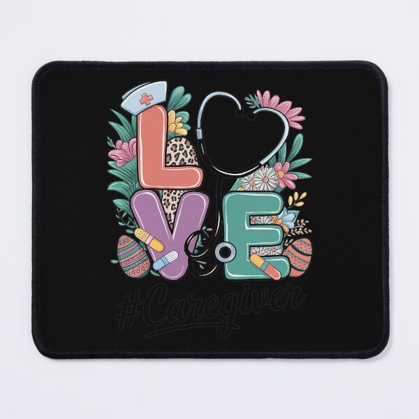 Item preview, LOVE Stethoscope Scrub Caregiver Nurse Life Easter Day designed and sold by TeddyPaintsArt.