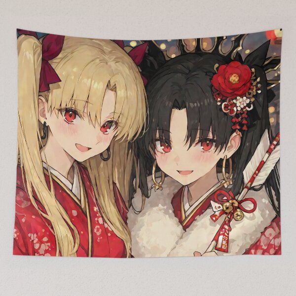 Item preview, Space Festive Ereshkigal Fate Grand Order Waifu Anime Girl Kimono Japan Night Joy designed and sold by TorbenKuhano.