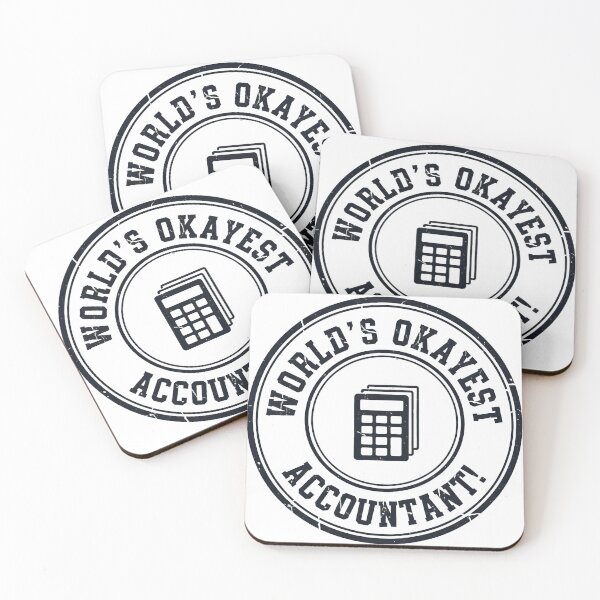 Item preview, Funny World's Okayest Accountant Distressed Stamp Gift designed and sold by FiscalFashions.