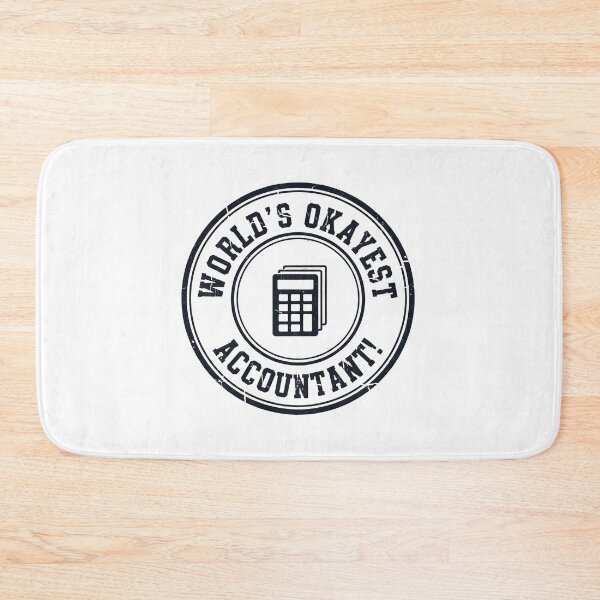 Item preview, Funny World's Okayest Accountant Distressed Stamp Gift designed and sold by FiscalFashions.