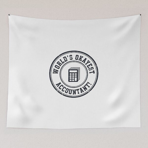 Item preview, Funny World's Okayest Accountant Distressed Stamp Gift designed and sold by FiscalFashions.