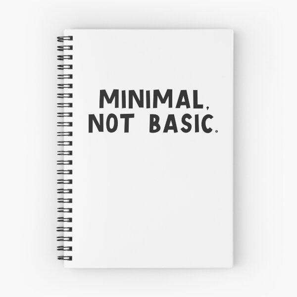 Item preview, Minimal, Not Basic – Minimalist Typography Quote designed and sold by SassflaireST.