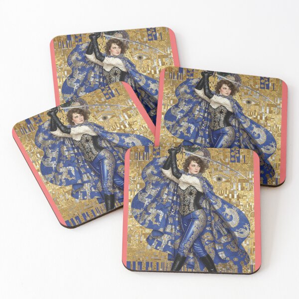 Item preview, Gustav Klimt Style Art Nouveau Woman with Sword designed and sold by AppliedAtelier.