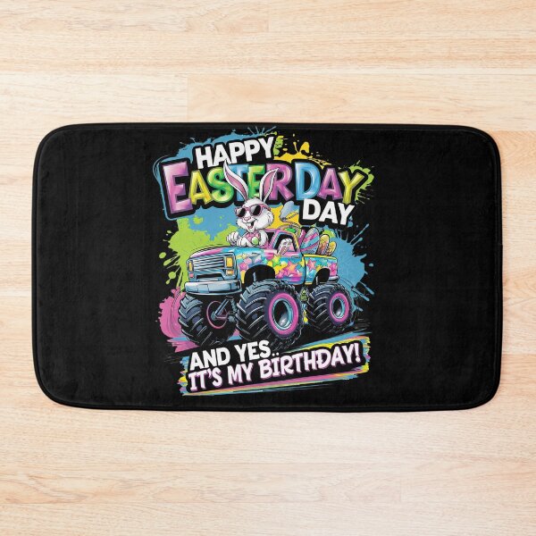Item preview, Happy Easter Day And Yes It's My Birthday Truck Bunny designed and sold by TijanaARTSt88.