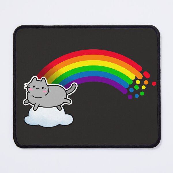 Item preview, Rainbow Cat Kawaii designed and sold by Playful Strokes pom@pom.