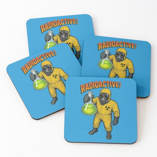 Item preview, Vintage Radioactive Scientist – Retro Hazmat Character with Toxic Flask designed and sold by The Devil's Bargain.