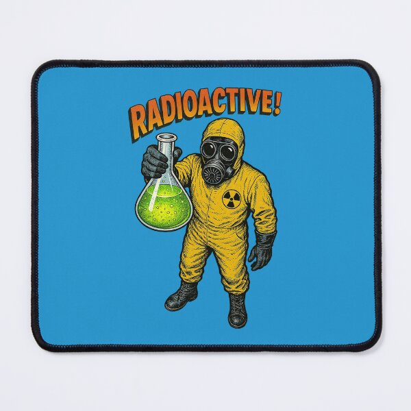 Item preview, Vintage Radioactive Scientist – Retro Hazmat Character with Toxic Flask designed and sold by The Devil's Bargain.