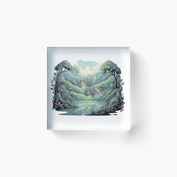 Item preview, Ethereal Fox Guardian: Enchanted Forest Sanctuary designed and sold by MartinxMarie.