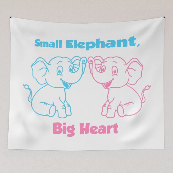 Item preview, Small Elephant, Big Heart – Cute Kids T-Shirt  designed and sold by quietvisualsco.