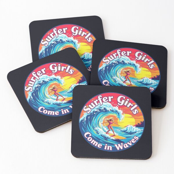 Item preview, Surfer Girls Come in Waves designed and sold by JackFreestone.