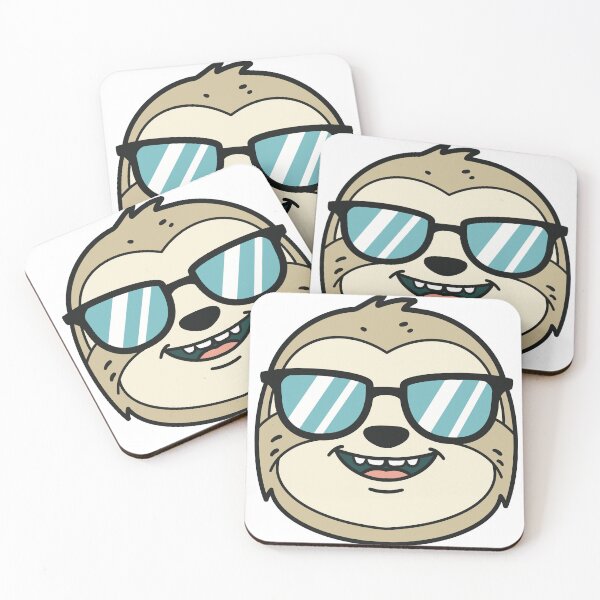 Item preview, Cool sloth with Sunglasses – Funny sloth Head Cartoon designed and sold by holywarter.