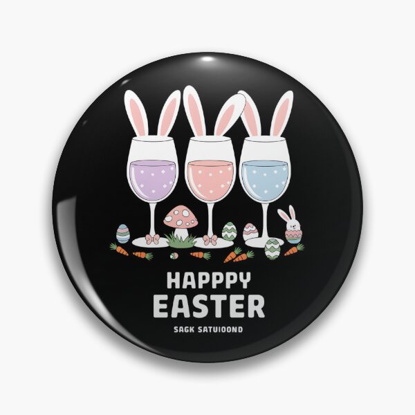 Item preview, Funny Wine Glasses Bunny With Egg Basket Spring Easter designed and sold by TeddyPaintsArt.