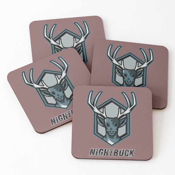 Item preview, Night buck Deer Mascot T-Shirt | Dark Buck Logo | Gaming & Esports Style Tee designed and sold by MUKUND FASHION DESIGN.