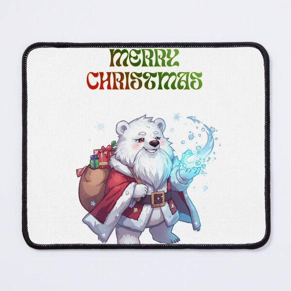 Item preview, Frostbound Santa Bear – Magical Ice Mage Christmas Art designed and sold by Monzora.