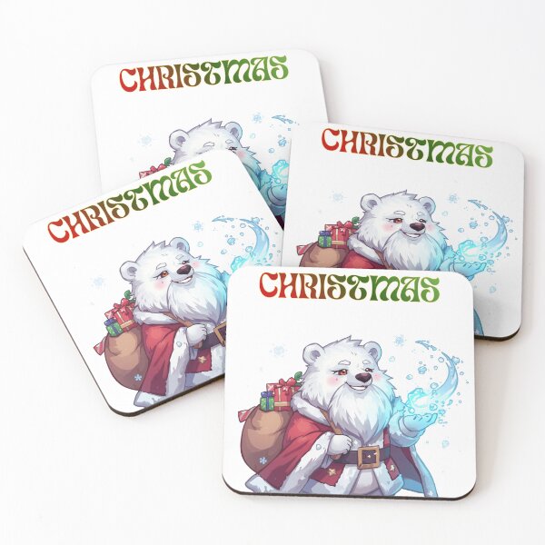Item preview, Frostbound Santa Bear – Magical Ice Mage Christmas Art designed and sold by Monzora.