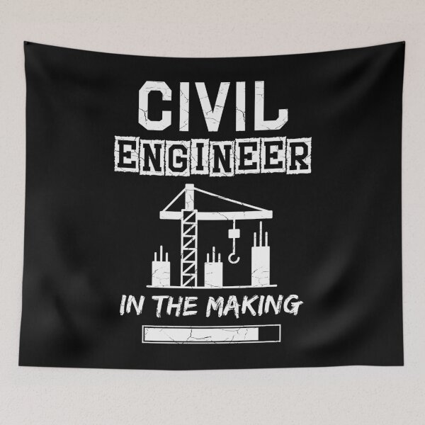 Item preview, Civil Engineer In The Making – Grungy Texture designed and sold by gukfkenl32.