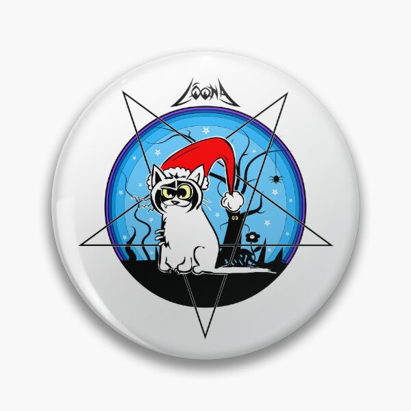 Item preview, Loona Black Metal Christmas Cat designed and sold by Michał Styba.