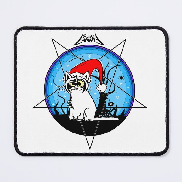 Item preview, Loona Black Metal Christmas Cat designed and sold by Michał Styba.