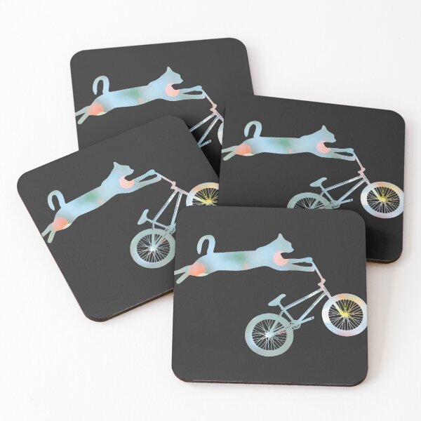 Item preview, Funny Cat Riding BMX Art For Men Women BMX Bike BMX Lover designed and sold by waebox.