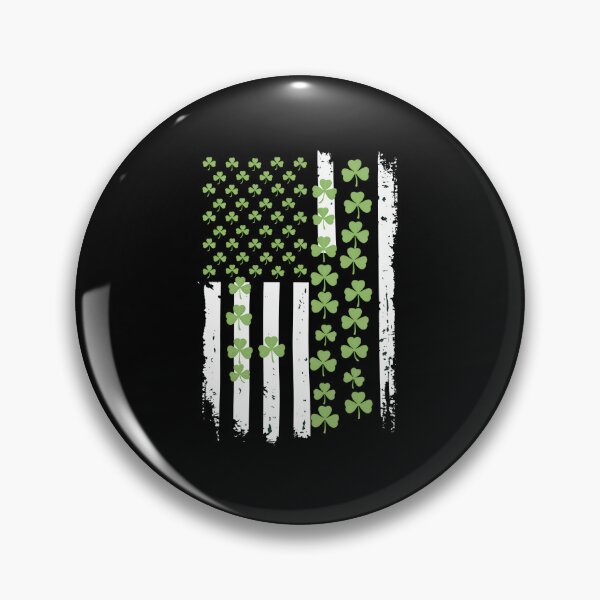 Item preview, US American Flag St Patricks Day Shamrocks irish men designed and sold by VasilisLamArt.