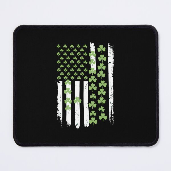 Item preview, US American Flag St Patricks Day Shamrocks irish men designed and sold by VasilisLamArt.