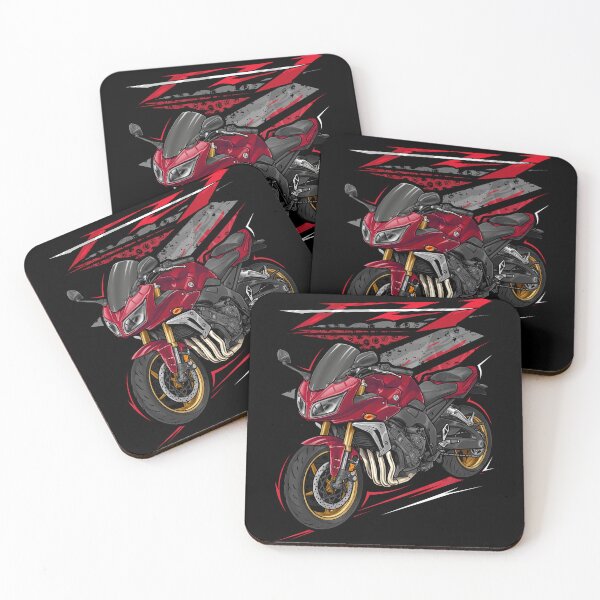 Item preview, Yamaha FZ1-S 2008 (Candy Red) for Motorcycle Riders designed and sold by MotoApparelHub.