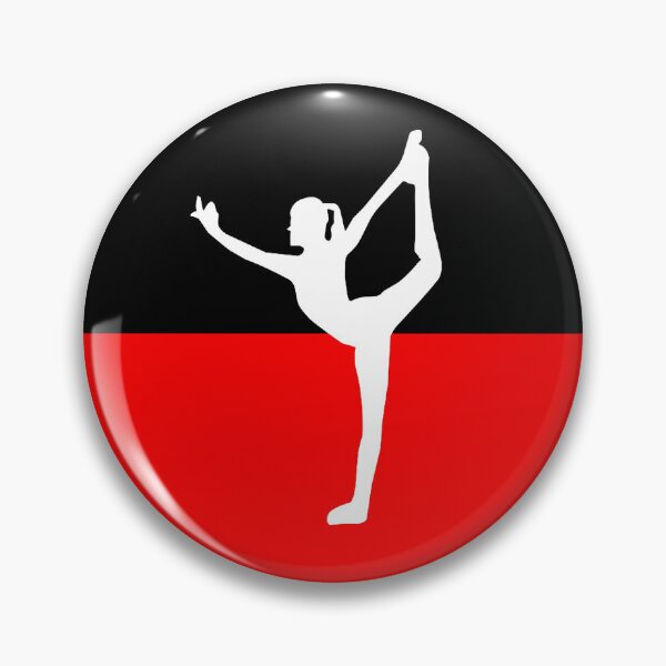 Artikelvorschau, Yoga Turnerin Gymnastik Sportlerin als Silhouette entworfen und verkauft von designpeter.