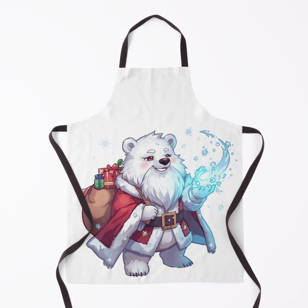 Item preview, Frostbound Santa Bear – Magical Ice Mage Christmas Art designed and sold by Monzora.