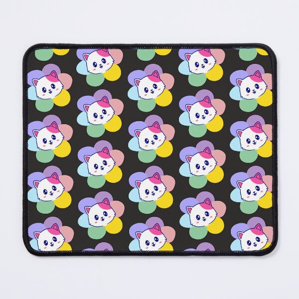 Item preview, Rainbow Cat flower Kawaii designed and sold by Playful Strokes pom@pom.
