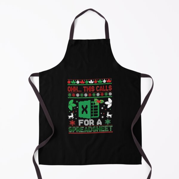 Item preview, Ohh This Calls For A Spreadsheet Funny Ugly Christmas Sweater Design designed and sold by RaquishaBell71.