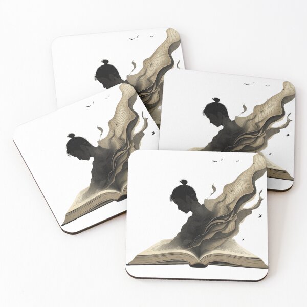 Item preview, Born of Stories – Surreal Book & Silhouette Illustration designed and sold by Scattered-Words.